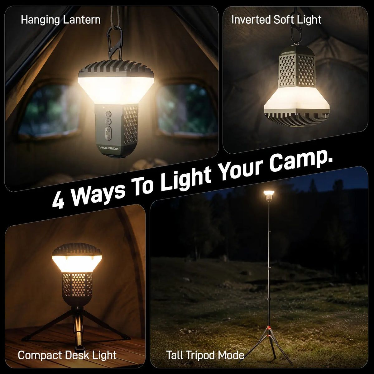 WOLFBOX TL2000 Telescopic Camping Light