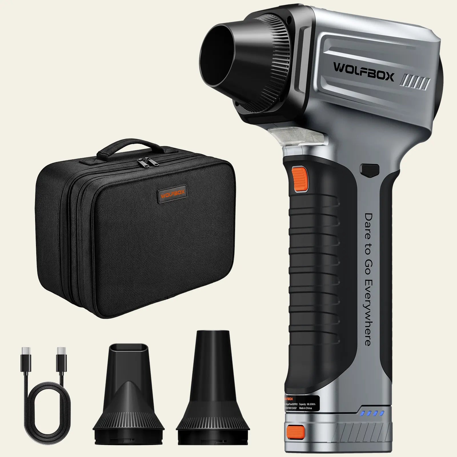 WOLFBOX MF500PRO Air Duster – Handheld Blower for Leaves & Outdoor Cleanup