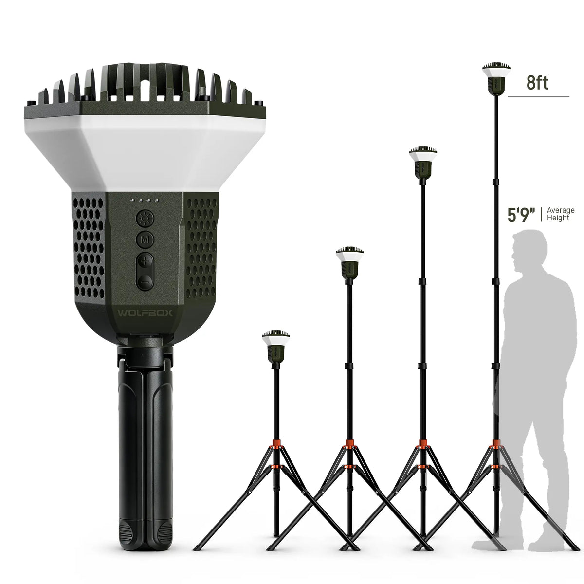 WOLFBOX TL2000 Telescopic Camping Light